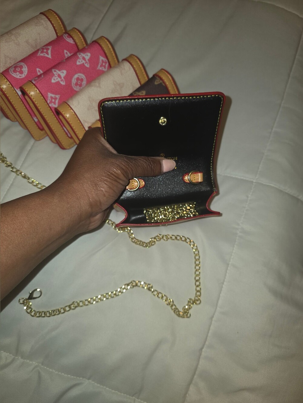 Pink - Monogram Mini Crossbody - Picture 3 of 5